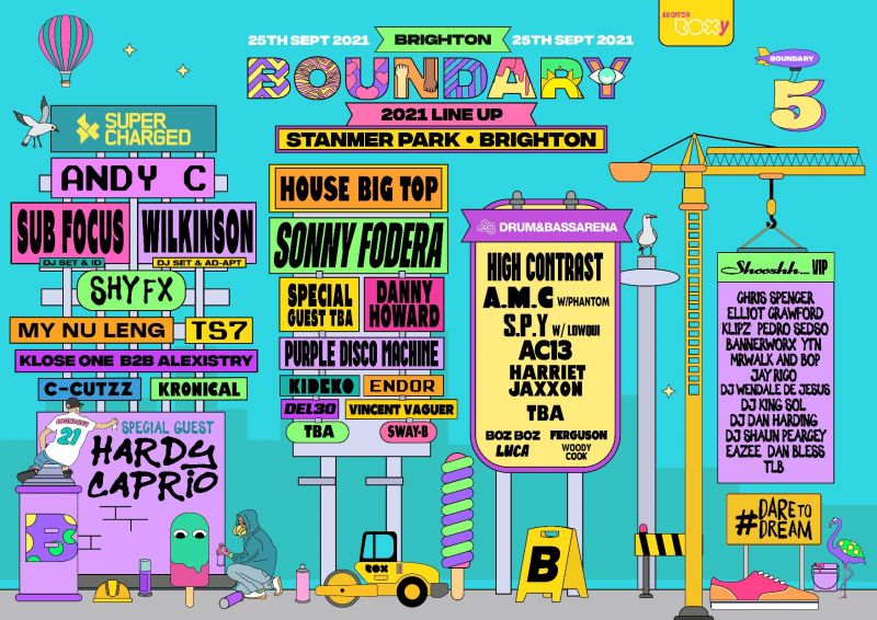 🎪☀️  Boundary Brighton 2021 - Line Up Announced! ☀️🎪