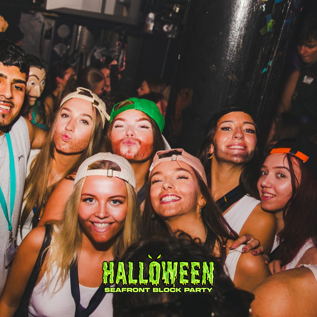 HALLOWEEN SEAFRONT BLOCK PARTY 31.10.25 / 3 VENUES / 3000 STUDENTS - ONE HALLOWEEN EVENT