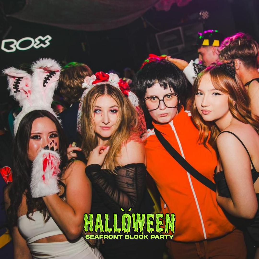 HALLOWEEN SEAFRONT BLOCK PARTY 31.10.25 / 3 VENUES / 3000 STUDENTS - ONE HALLOWEEN EVENT