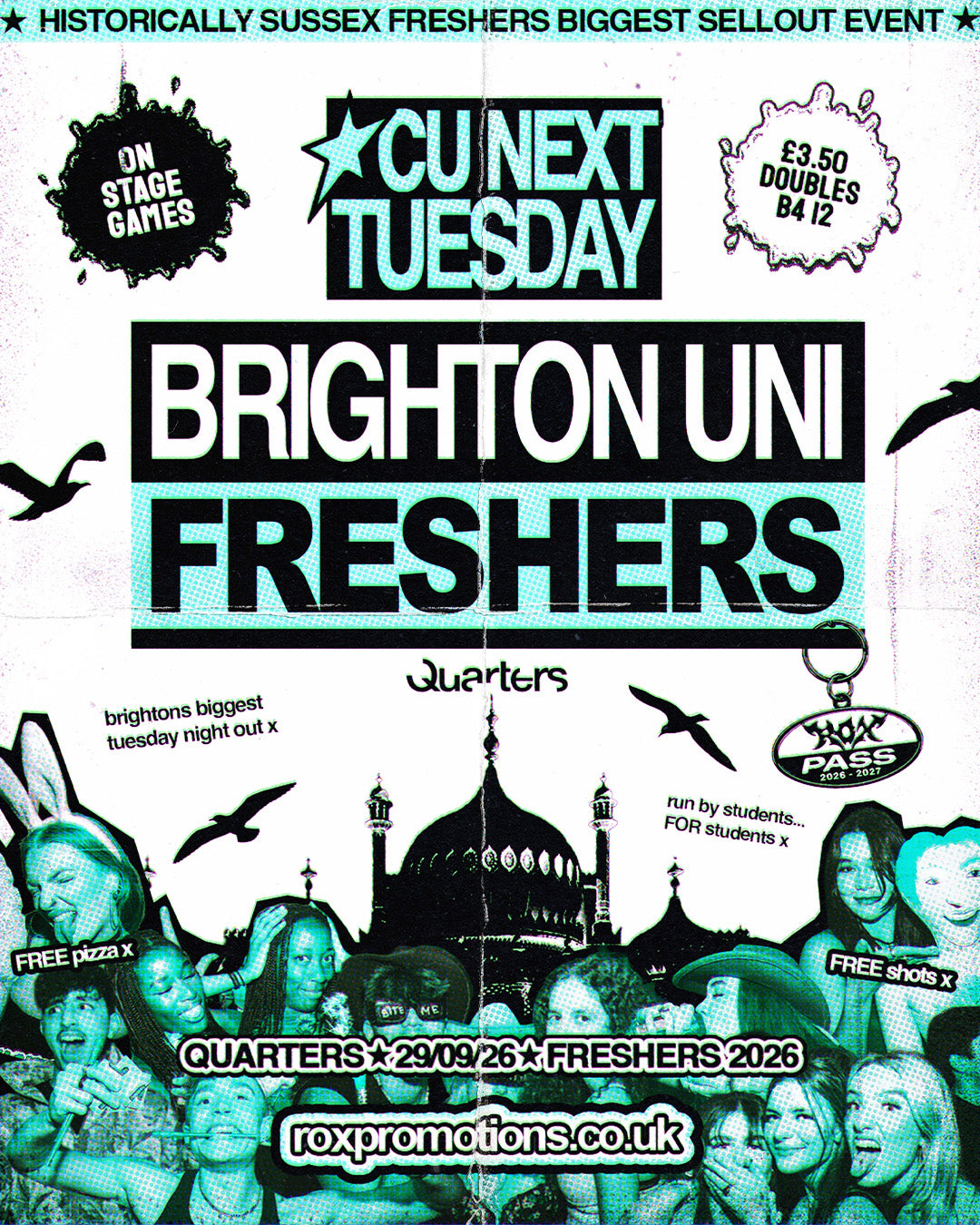 CU NEXT TUESDAY | BRIGHTON UNI FRESHERS INITIATION PARTY 🥳 | 29/09/2026