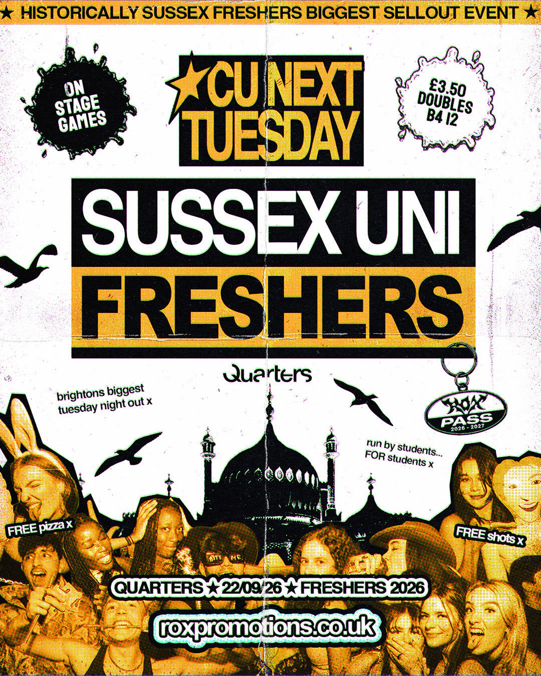 CU NEXT TUESDAY | SUSSEX UNI FRESHERS INITIATION PARTY 🥳 | 22/09/2026
