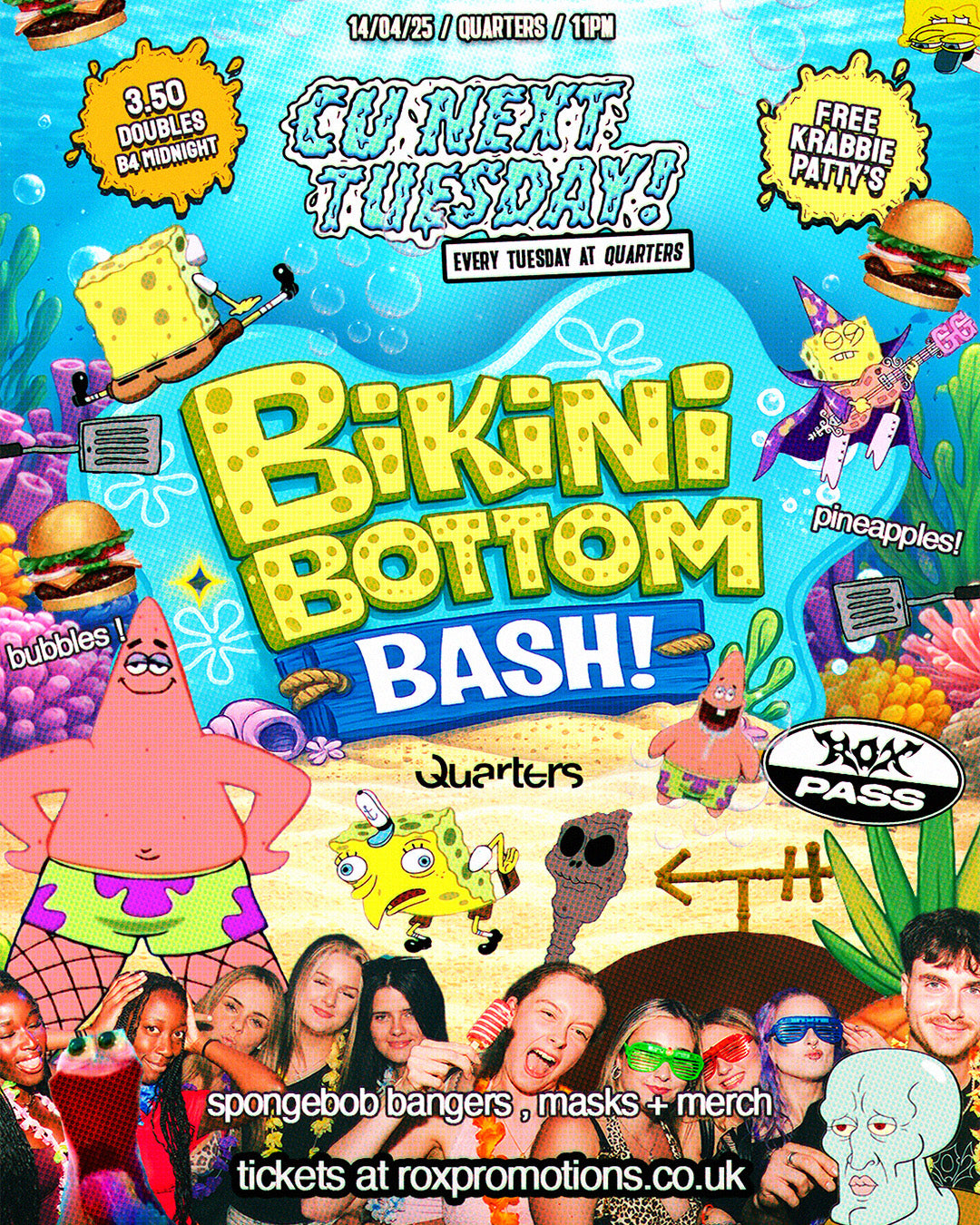 CU NEXT TUESDAY | BIKINI BOTTOM BASH 🍔🧽 | 14/04/26