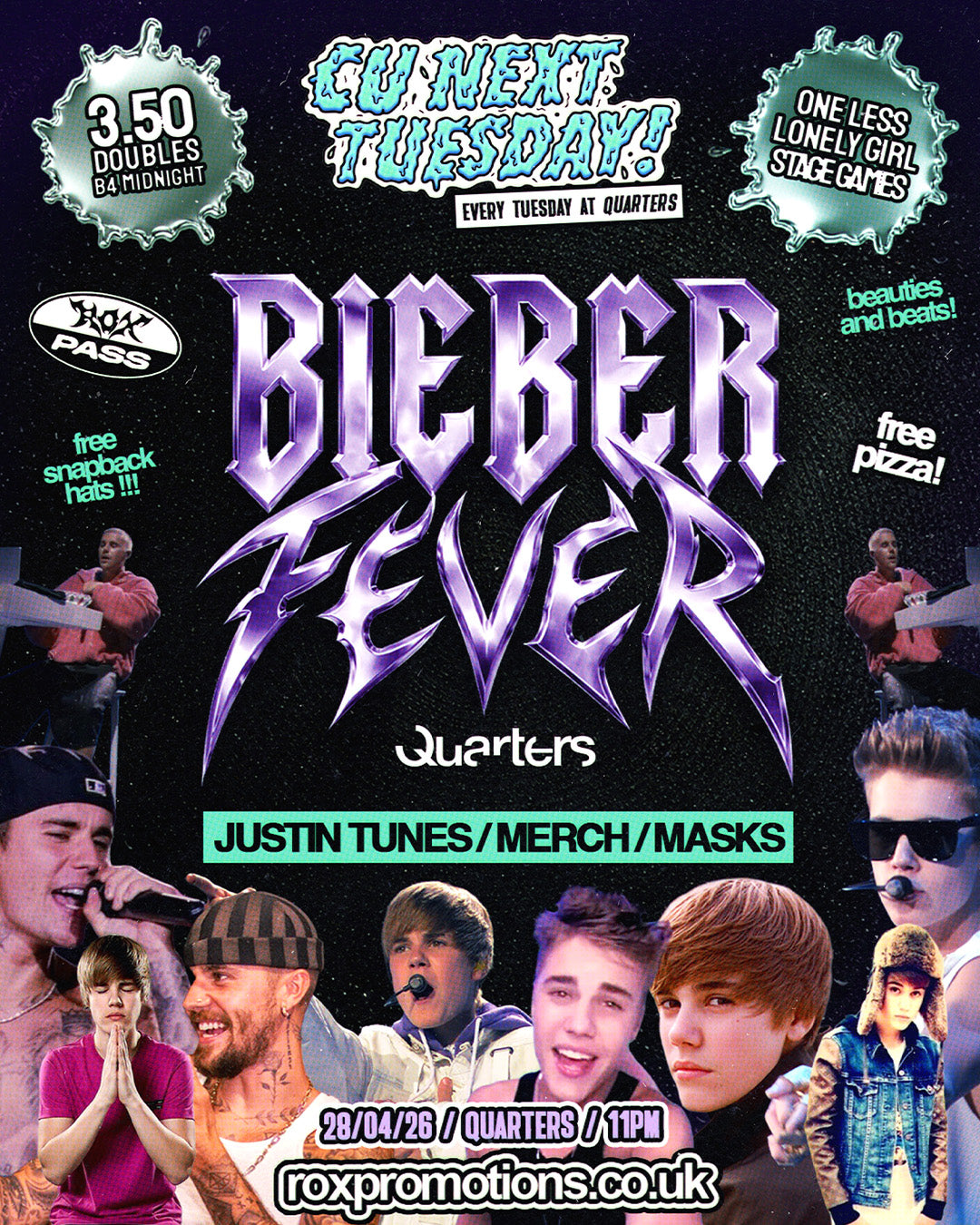 CU NEXT TUESDAY | BIEBER FEVER 😈🎤💜 | 28/04/2026