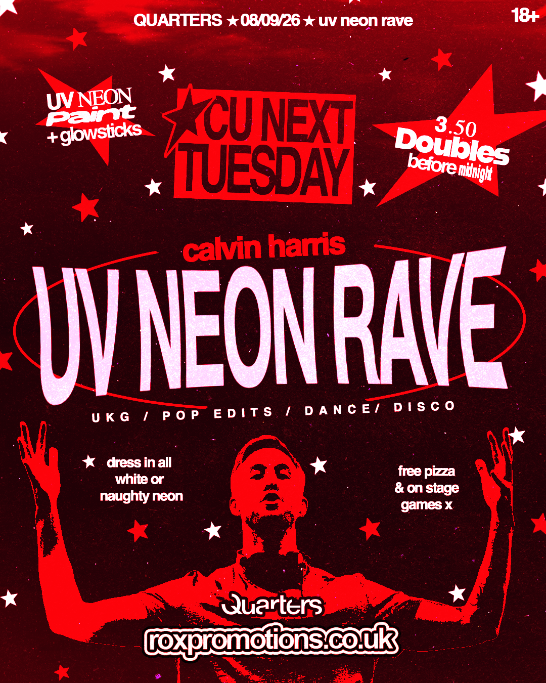 CU NEXT TUESDAY | UV NEON RAVE - CALVIN HARRIS 🎧 | 08/09/2026
