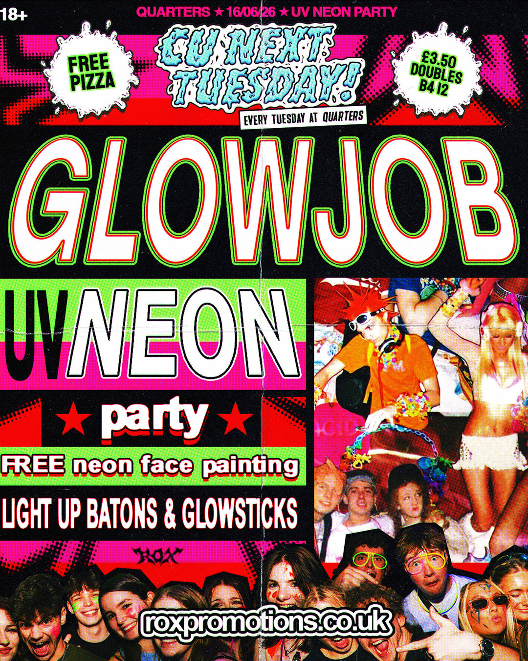 CU NEXT TUESDAY |  🌈✨ GLOWJOB ✨🌈 UV NEON PARTY | 16/06/2026