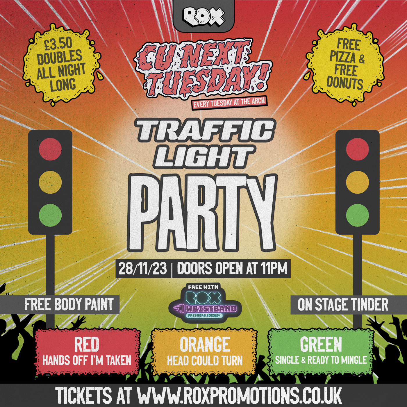 CU NEXT TUESDAY | 🚦TRAFFIC LIGHT PARTY 🚦| 28/11/23