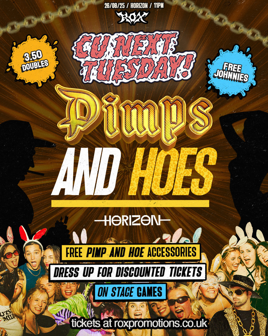 CU NEXT TUESDAY | PIMPS AND HOES 💋 | 26/08/2025