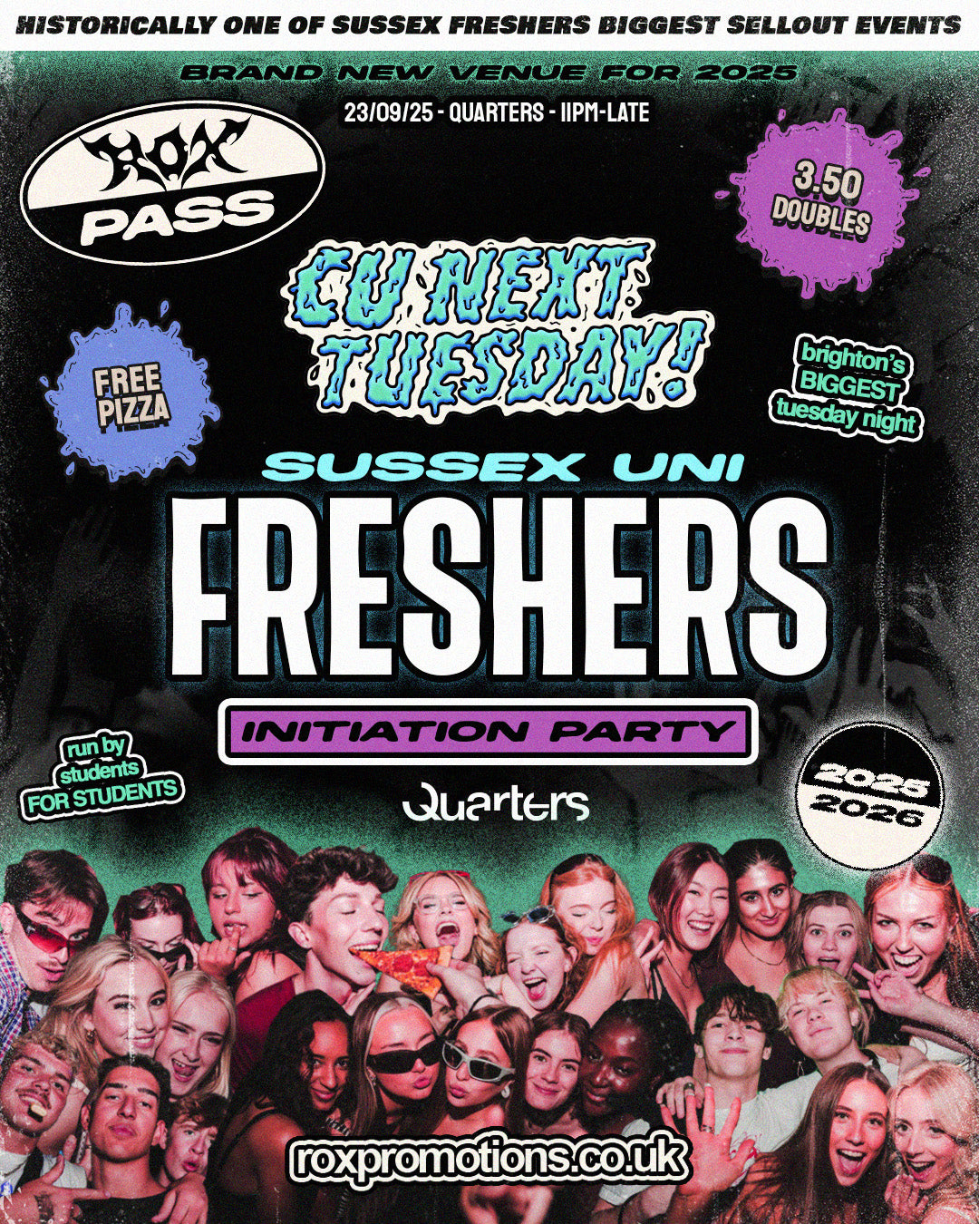 CU NEXT TUESDAY | SUSSEX UNI FRESHERS INITIATION PARTY 🥳 | 23/09/2025