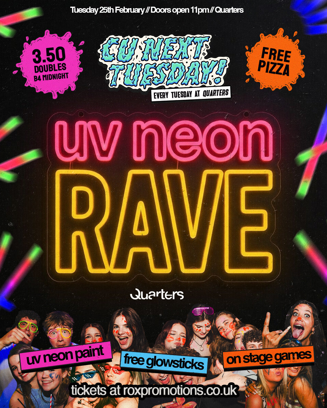 CU NEXT TUESDAY | 🌟 UV NEON RAVE 🌟| 24/02/2026
