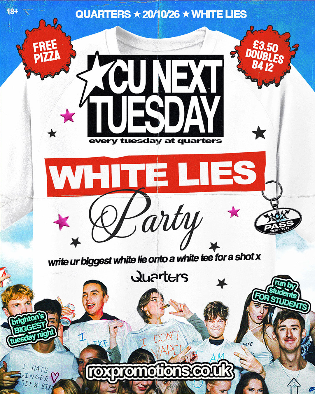 CU NEXT TUESDAY | WHITE LIES PARTY 👔 | 20/10/2026