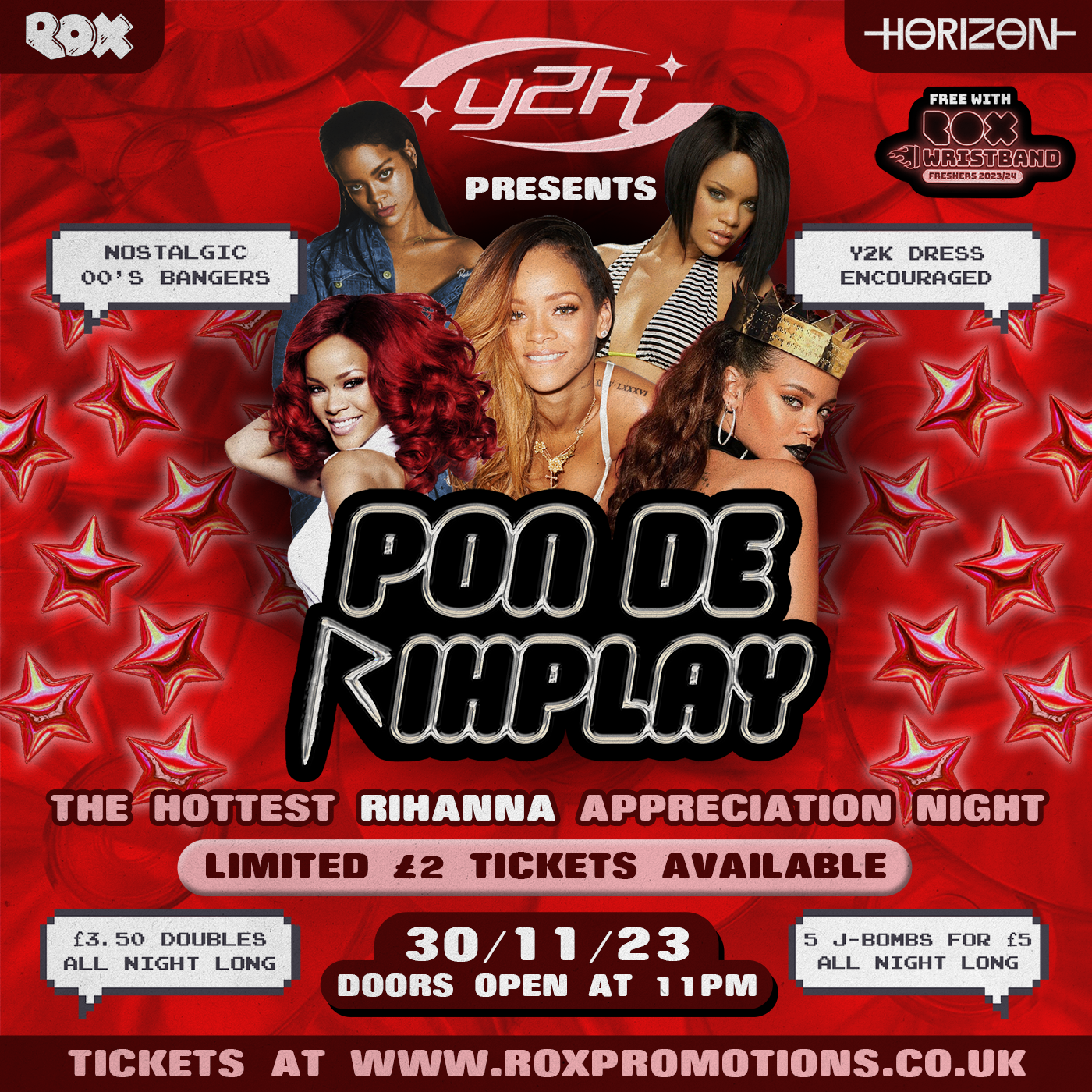 Y2K THURSDAYS | PON DE REPLAY - RHIANNA APPRECIATION NIGHT |  30/11/23